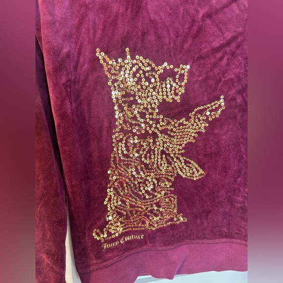 Juicy Couture Deep Purple Velour Jacket - Picture 5 of 6